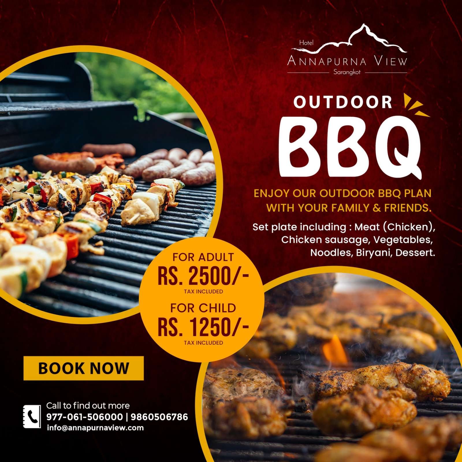 Outdoor BBQ package